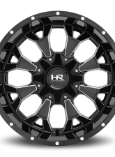 Hardrock Offroad Devastator Aluminum Wheel 22x10 5x150 | 5x139.7 | 5x5.5 -25 110.3 Gloss Black Milled                                     - H711-221097125GBM - Image 4