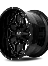 Hardrock Offroad Indestructible Aluminum Wheel 20x12 5x127/139.7 -51 87 Gloss Black Milled                                     - H712-201252151GBM - Image 3