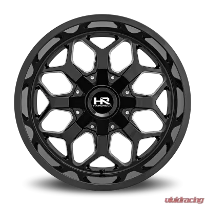 Hardrock Offroad Indestructible Aluminum Wheel 22x10 5x127/139.7 -25 87 Gloss Black - H712-221052125GB