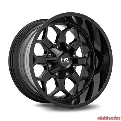 Hardrock Offroad Indestructible Aluminum Wheel 22x10 5x127/139.7 -25 87 Gloss Black - H712-221052125GB