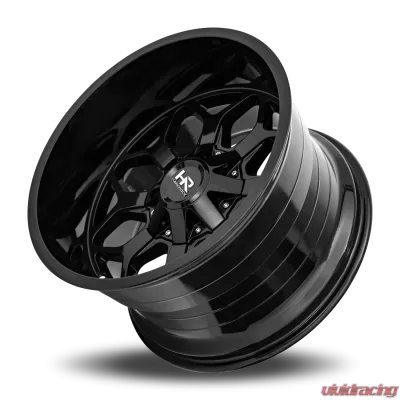 Hardrock Offroad Indestructible Aluminum Wheel 22x10 5x150 | 5x139.7 | 5x5.5 -25 110.3 Gloss Black - H712-221097125GB