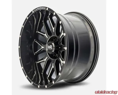 Hardrock Offroad Affliction XPosed Aluminum Wheel 22x12 8x180 -44 124.3 Gloss Black Milled - H500-221278144BM
