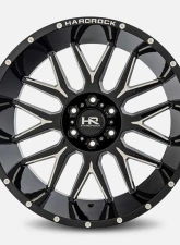 Hardrock Offroad Affliction XPosed Aluminum Wheel 22x12 8x180 -44 124.3 Gloss Black Milled                                     - H500-221278144BM - Image 2