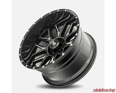 Hardrock Offroad Affliction XPosed Aluminum Wheel 22x12 8x180 -44 124.3 Gloss Black Milled - H500-221278144BM