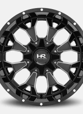 Hardrock Offroad Devastator Aluminum Wheel 20x10 8x165.1 -19 125.2 Gloss Black Milled                                     - H711-201081119GBM - Image 2