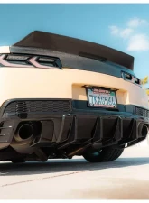Auto Addict USA EVO Quad/Single Tips Rear Diffuser Flat Black Chevrolet Camaro 2014-2015                                     - AA_CMR_RD_EVO_FLT_14 - Image 5