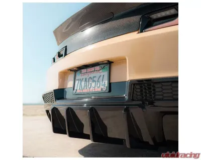 Auto Addict USA EVO Quad/Single Tips Rear Diffuser Flat Black Chevrolet Camaro 2014-2015 - AA_CMR_RD_EVO_FLT_14