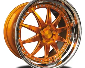 Rennen CSL-1 Wheel 20x10 5x108 38mm Tinted Gold w/Chrome Step Lip