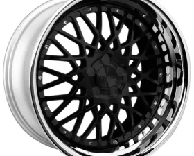 Rennen CSL-5 Wheel 20x10 5x130 38mm Gloss Black w/Chrome Step Lip