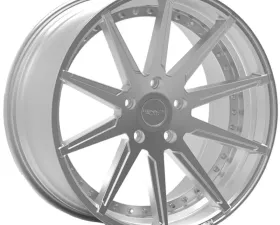 Rennen CSL-6 Wheel 20x10.5 5x108 18mm Silver Machined W/ Chrome Bolts