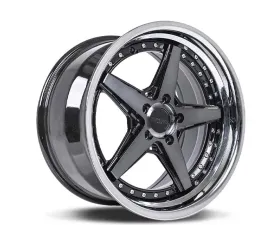 Rennen CSL-7 Wheel 19x8.5 5x127 | 5x5 35mm Tinted Black w/Chrome Step Lip
