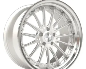 Rennen CSL-8 Wheel 20x10.5 18 Silver Brushed Face w/ Chrome Step Lip