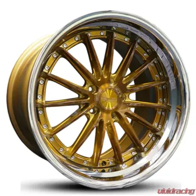 Rennen CSL-8 Wheel 20x9 15 Tinted Bronze w/ Chrome Step Lip - SL820900ZZ15CTN101
