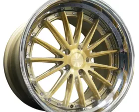 Rennen CSL-8 Wheel 20x10.5 18 Tinted Gold w/ Chrome Step Lip