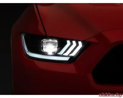 Raxiom LED Projector Headlights w/ Black Housing & Clear Lens Ford Mustang GT350 | GT500 2015-2022 - 407613