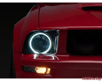 Raxiom Axial Series CCFL Halo Projector Headlights w/ Black Housing & Smoked Lens Ford Mustang GT | V6 2005-2009 - 49121
