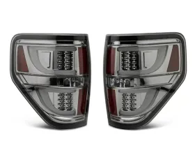 Raxiom G2 LED Styleside Tail Lights w/ Chrome Housing & Smoked Lens Ford F-150 2009-2014