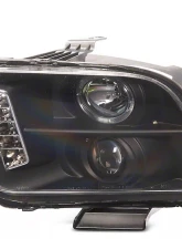 Raxiom Clear Lens Black Housing LED Halo Projector Headlights Ford Mustang 2005-2009                                     - 101683 - Image 2
