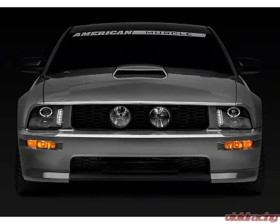 Raxiom Clear Lens Black Housing LED Halo Projector Headlights Ford Mustang 2005-2009 - 101683