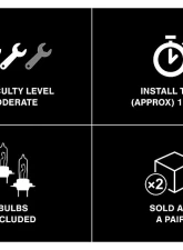 Raxiom Clear Lens Black Housing LED Halo Projector Headlights Ford Mustang 2005-2009                                     - 101683 - Image 16