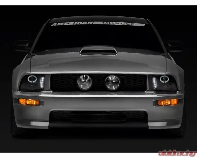 Raxiom Clear Lens Black Housing LED Halo Projector Headlights Ford Mustang 2005-2009 - 101683
