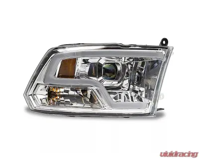 Raxiom Clear Lens Chrome Housing LED Halo Headlights Ram 1500 w/ Factory Halogen Non-Projector Headlights 2009-2018 - R111517