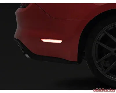 Raxiom Axial Series Clear Lens LED Rear Side Marker Lights Ford Mustang 2015-2023 - 404230