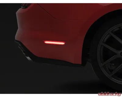 Raxiom Axial Series Red Lens LED Rear Side Marker Lights Ford Mustang 2015-2023 - 404232