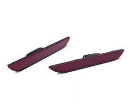 Raxiom Axial Series Red Lens LED Rear Side Marker Lights Ford Mustang 2015-2023