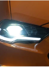 Raxiom Clear Lens Black Housing LED Projector Headlights Ford Mustang GT EcoBoost 2018-2023                                     - 412122 - Image 5