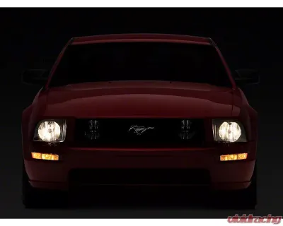 Raxiom Axial Series Smoked Lens Chrome Housing OEM Style Replacement Headlights Ford Mustang 2005-2009 - 413415