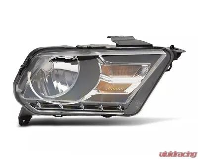 Raxiom Axial Series Clear Lens Chrome Housing OEM Style Replacement Headlights Ford Mustang w/ Factory Halogen Headlights 2010-2012 - 413416
