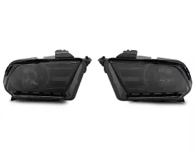Raxiom Axial Series Smoked Lens Chrome Housing OEM Style Replacement Headlights Ford Mustang w/ Factory Halogen Headlights 2010-2012