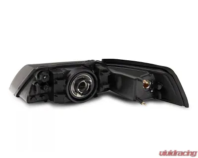 Raxiom Axial Series Smoked Lens Black Housing OEM Style Replacement Headlights Ford Mustang 1999-2004 - 413420