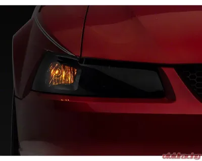 Raxiom Axial Series Smoked Lens Black Housing OEM Style Replacement Headlights Ford Mustang 1999-2004 - 413420