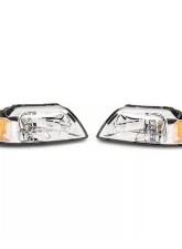 Raxiom Axial Series Clear Lens Chrome Housing OEM Style Replacement Headlights Ford Mustang 1999-2004                                     - 413421 - Image 4