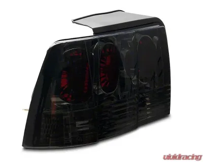 Raxiom Axial Series Smoked Lens Black Housing Altezza Style Tail Lights Ford Mustang 1999-2004 - 413422