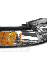 Raxiom Axial Series Clear Lens Chrome Housing OE Style Headlights Ford Mustang 1999-2004                                     - 42011 - Image 2