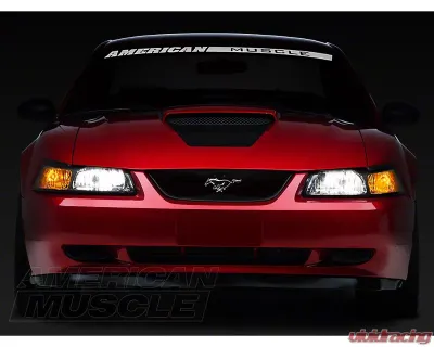 Raxiom Axial Series Clear Lens Chrome Housing OE Style Headlights Ford Mustang 1999-2004 - 42011