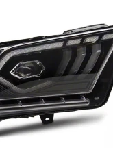 Raxiom Clear Lens Black Housing LED Project Headlights Ford Mustang w/ Factory Halogen Headlights 2010-2012                                     - 422461 - Image 2