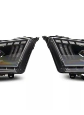 Raxiom Clear Lens Black Housing LED Project Headlights Ford Mustang w/ Factory Halogen Headlights 2010-2012                                     - 422461 - Image 13