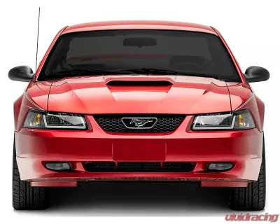 Raxiom Axial Series Clear Lens Black Housing Headlights w/ LED Bar Ford Mustang 1999-2004 - 422712