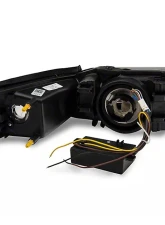 Raxiom Axial Series Clear Lens Black Housing Headlights w/ Sequential LED Bar Ford Mustang 1999-2004                                     - 422713 - Image 3