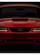Raxiom Axial Series Clear Lens Black Housing Headlights w/ Sequential LED Bar Ford Mustang 1999-2004                                     - 422713 - Image 9