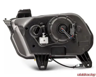 Raxiom Clear Lens Black Housing LED Projector Headlights w/ DRL & Sequential Turn Signals Ford Mustang w/ Factory Halogen Headlights 2010-2012 - 426685