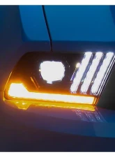 Raxiom Clear Lens Black Housing LED Projector Headlights w/ DRL & Sequential Turn Signals Ford Mustang w/ Factory Halogen Headlights 2010-2012                                     - 426685 - Image 6