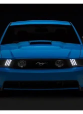 Raxiom Clear Lens Black Housing LED Projector Headlights w/ DRL & Sequential Turn Signals Ford Mustang w/ Factory Halogen Headlights 2010-2012                                     - 426685 - Image 10