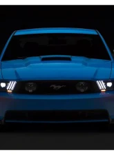 Raxiom Clear Lens Black Housing LED Projector Headlights w/ DRL & Sequential Turn Signals Ford Mustang w/ Factory Halogen Headlights 2010-2012                                     - 426685 - Image 11