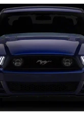 Raxiom Clear Lens Black Housing LED Projector Headlights w/ DRL & Sequential Turn Signals Ford Mustang w/ Factory HID Headlights 2013-2014                                     - 426686 - Image 10