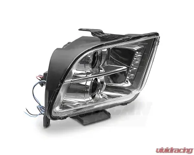 Raxiom Clear Lens Chrome Housing LED Halo Projector Headlights Ford Mustang 2005-2009 - 49006